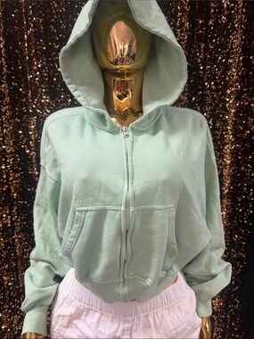 Daily Drills Mint Green Zip-Up Hoodie - Women's Lightweight Hooded Jacket